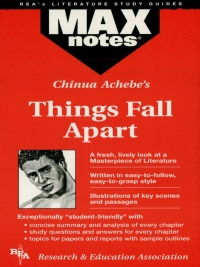 Imagen de portada: Things Fall Apart (MAXNotes Literature Guides) 9780878912339