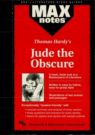 Cover image: Jude the Obscure (MAXNotes Literature Guides) 1st edition 9780878910250