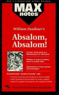 Imagen de portada: Absalom, Absalom! (MAXNotes Literature Guides) 1st edition 9780878910007