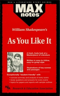 Cover image: As You Like It (MAXNotes Literature Guides) 1st edition 9780878910038