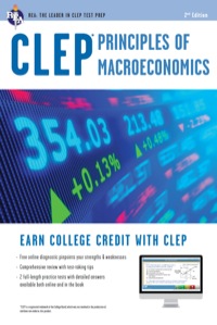 Imagen de portada: CLEP® Principles of Macroeconomics Book + Online 2nd edition 9780738610887