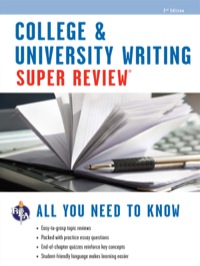 Omslagafbeelding: College & University Writing Super Review - 2nd Ed. 2nd edition 9780738611150