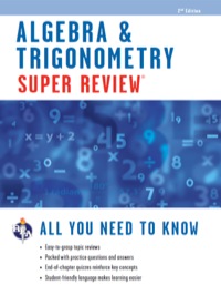 Titelbild: Algebra & Trigonometry Super Review - 2nd Ed. 2nd edition 9780738611181