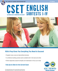 Titelbild: CSET English Subtests I-IV Book + Online 3rd edition 9780738612027