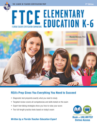 Omslagafbeelding: FTCE Elementary Education K-6 Book + Online 3rd edition 9780738612089