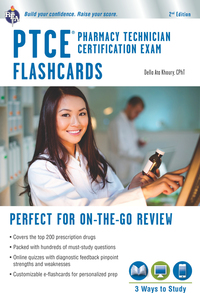 Omslagafbeelding: PTCE - Pharmacy Technician Certification Exam Flashcard Book + Online 2nd edition 9780738612225