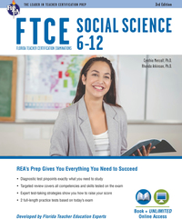 صورة الغلاف: FTCE Social Science 6-12 (037) Book + Online 3rd edition 9780738612157
