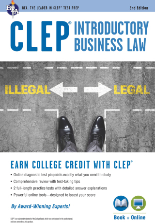 Cover image: CLEP® Introductory Business Law Book + Online, 2nd Ed. 2nd edition 9780738612324