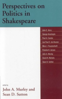 Cover image: Perspectives on Politics in Shakespeare 9780739109007