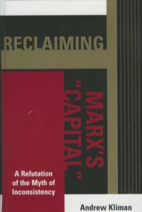 Cover image: Reclaiming Marx's 'Capital' 9780739118528