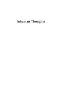 Cover image: Inhuman Thoughts 9780739123287
