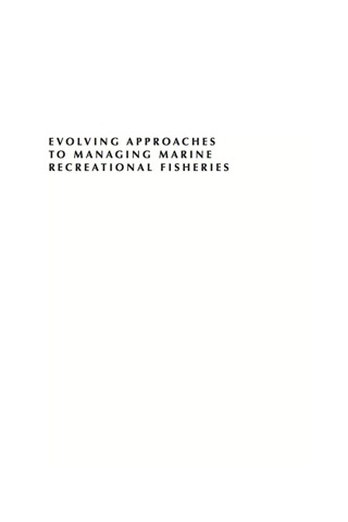 Immagine di copertina: Evolving Approaches to Managing Marine Recreational Fisheries 1st edition 9780739128022