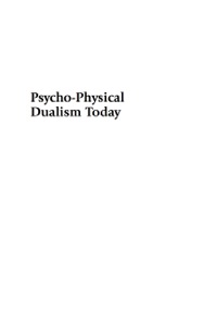 صورة الغلاف: Psycho-Physical Dualism Today 9780739123843
