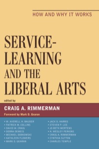 صورة الغلاف: Service-Learning and the Liberal Arts 9780739121221