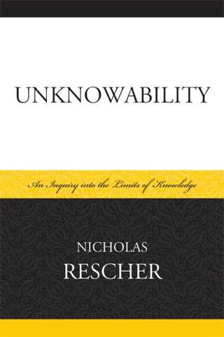 Cover image: Unknowability 9780739136164