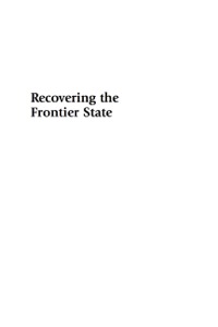 Imagen de portada: Recovering the Frontier State 9780739137017