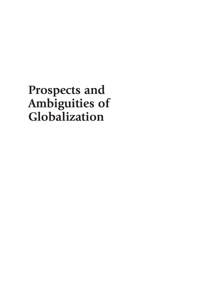 表紙画像: Prospects and Ambiguities of Globalization 9780739126707