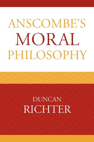 Imagen de portada: Anscombe's Moral Philosophy 1st edition 9780739138847