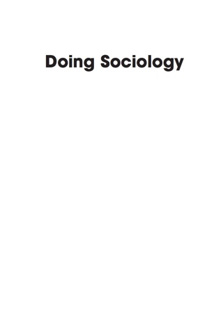 Cover image: Doing Sociology 9780739133958
