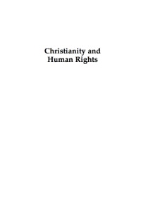 Omslagafbeelding: Christianity and Human Rights 9780739124727