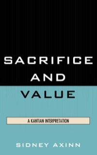 Cover image: Sacrifice and Value 9780739140536