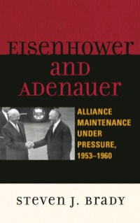Cover image: Eisenhower and Adenauer 9780739142257