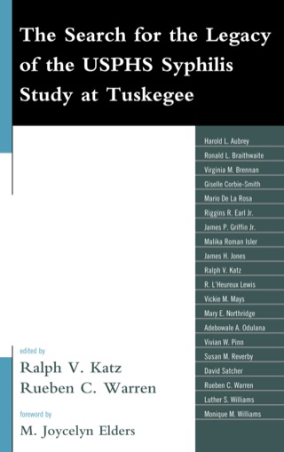 Titelbild: The Search for the Legacy of the USPHS Syphilis Study at Tuskegee 1st edition 9780739147252