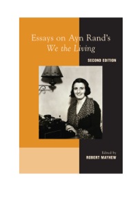 Cover image: Essays on Ayn Rand's "We the Living" 2nd edition 9780739149706