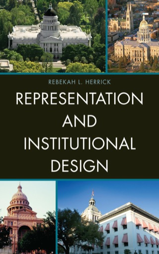 Cover image: Representation and Institutional Design 1st edition 9780739150672