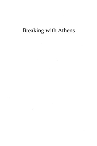 Cover image: Breaking with Athens 9780739110157