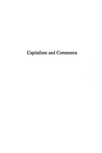 صورة الغلاف: Capitalism and Commerce 9780739103814