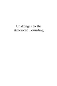 Imagen de portada: Challenges to the American Founding 9780739108710