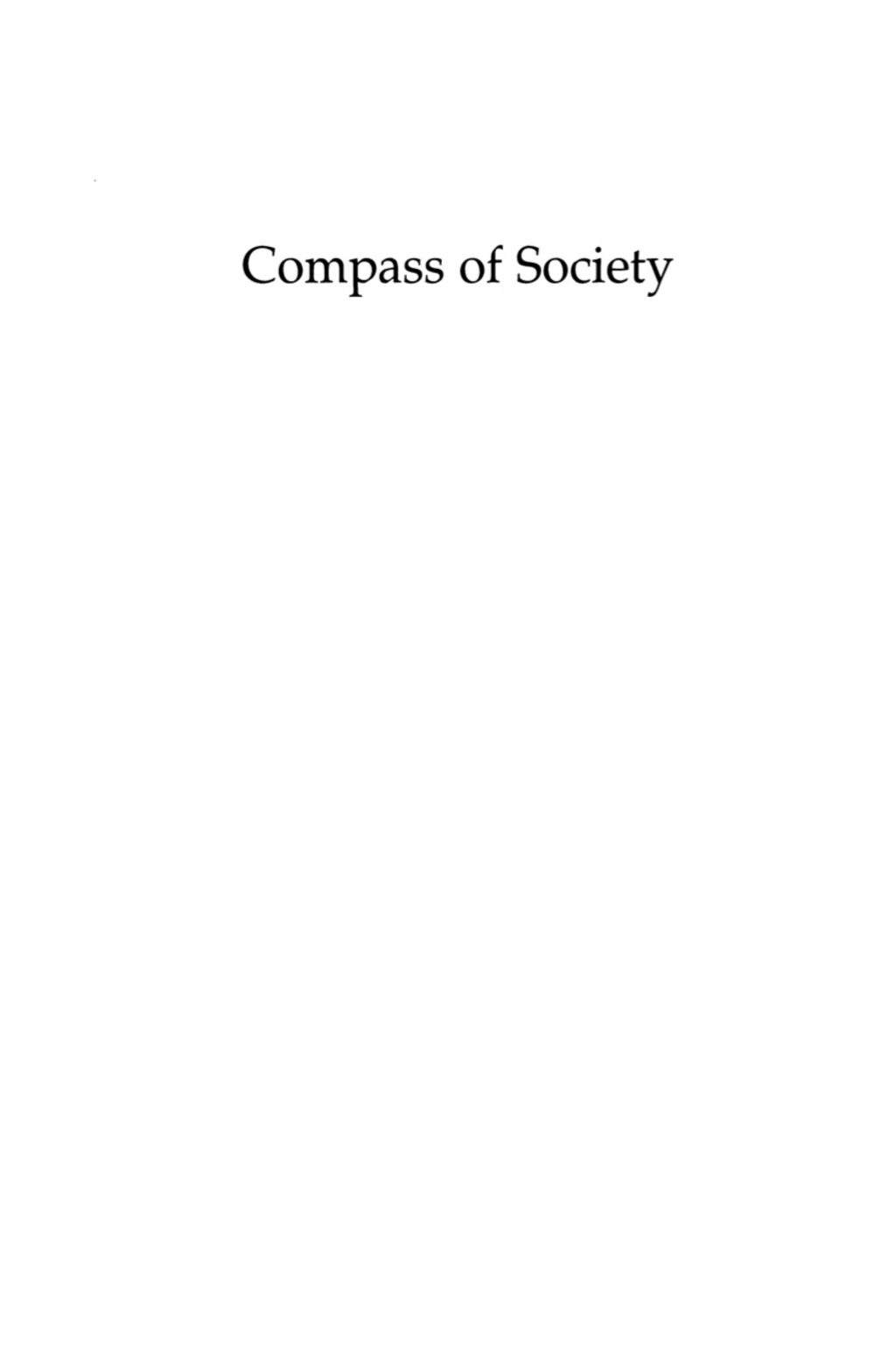 Compass of Society Commerce and Absolutism in Old-Regime France