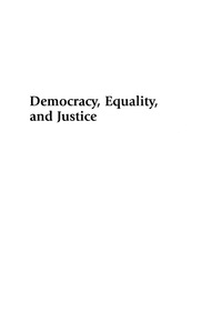 Cover image: Democracy, Equality, and Justice 2nd edition 9780739117620