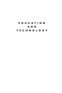 Imagen de portada: Education and Technology 9780739113714