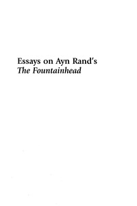 صورة الغلاف: Essays on Ayn Rand's The Fountainhead 9780739115770
