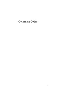Titelbild: Governing Codes 9780739110225