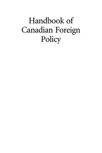 Imagen de portada: Handbook of Canadian Foreign Policy 9780739106945
