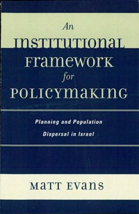 Titelbild: An Institutional Framework for Policymaking 9780739115527