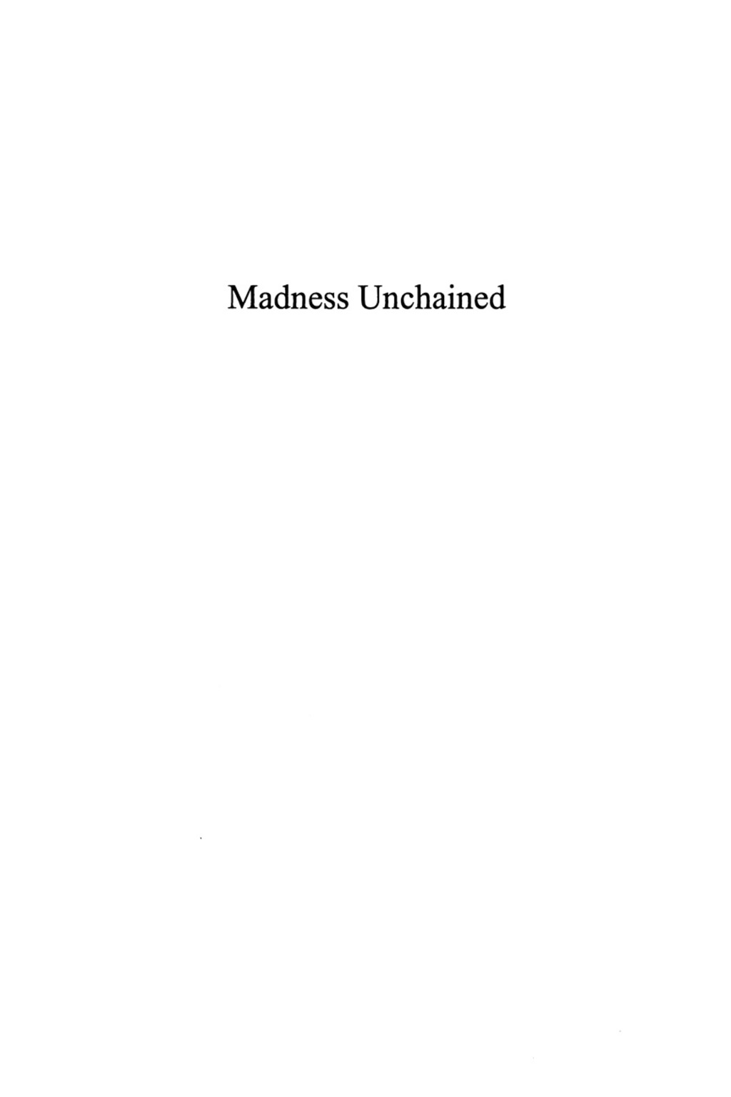 Madness Unchained A Reading of Virgil’s Aeneid
