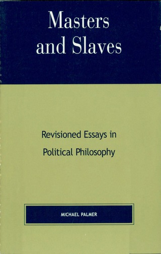 Imagen de portada: Masters and Slaves 1st edition 9780739102213