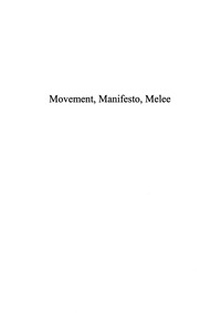 Immagine di copertina: Movement, Manifesto, Melee 9780739106143