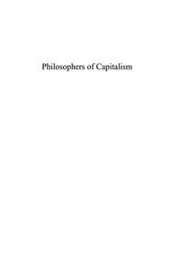 Titelbild: Philosophers of Capitalism 9780739110768
