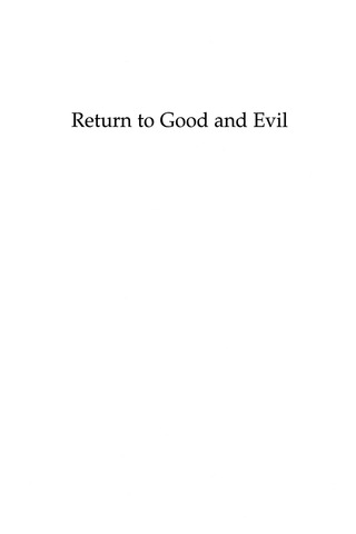 Cover image: Return to Good and Evil 9780739104217