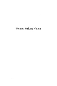 Cover image: Women Writing Nature 9780739119129