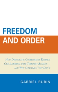 Cover image: Freedom and Order 9780739147351