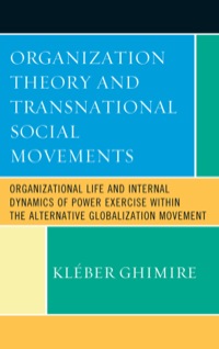 Titelbild: Organization Theory and Transnational Social Movements 9780739165577