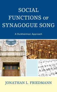 Titelbild: Social Functions of Synagogue Song 9780739168318