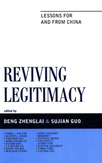 Cover image: Reviving Legitimacy 9780739165225