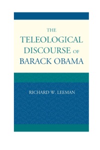 Titelbild: The Teleological Discourse of Barack Obama 9780739174081